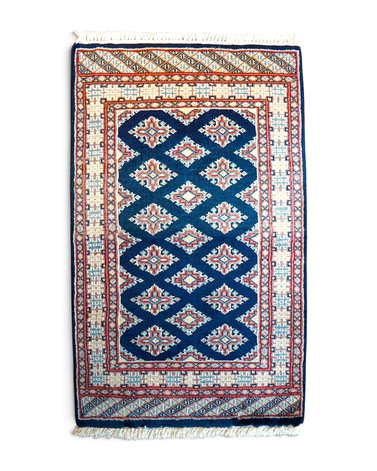  パキスタン手織り絨毯　 93×61cm