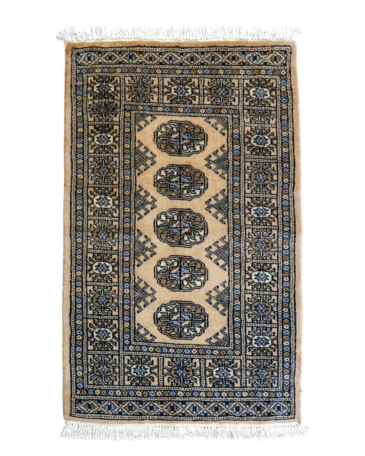  パキスタン手織り絨毯 93×62cm