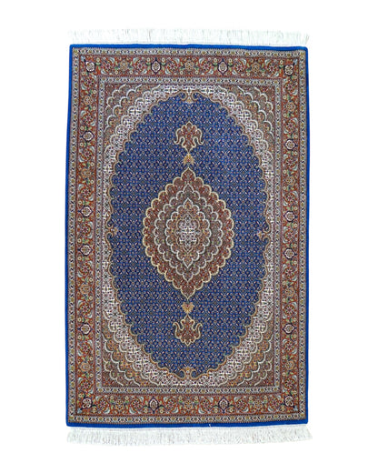  154×106cm 手織り ペルシャ絨毯 タブリーズ産　50RAJ