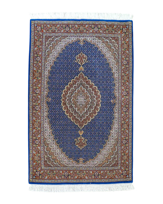  154×106cm 手織り ペルシャ絨毯 タブリーズ産　50RAJ