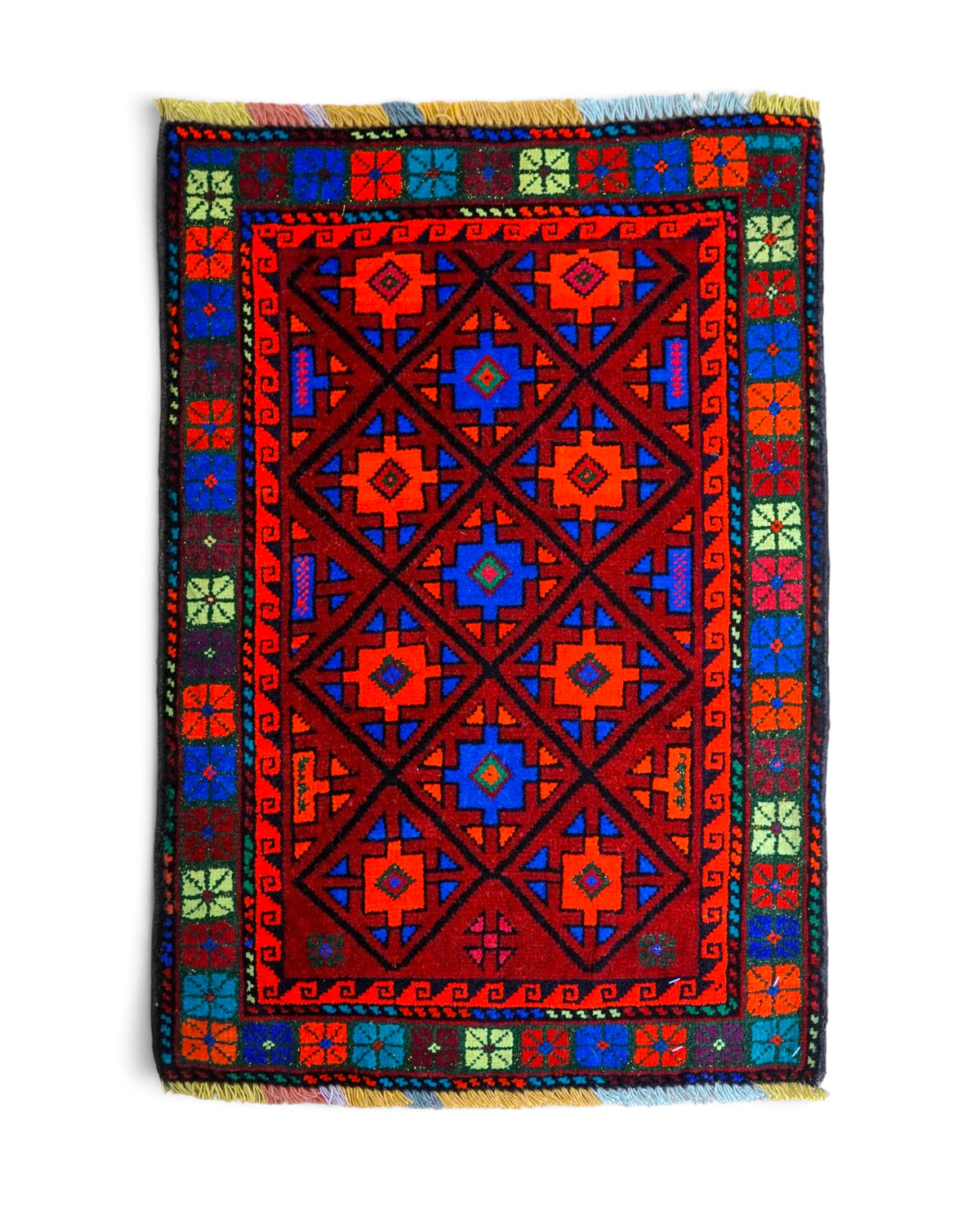  トライバルラグ　バルーチ族　ペルシャ77×55cm