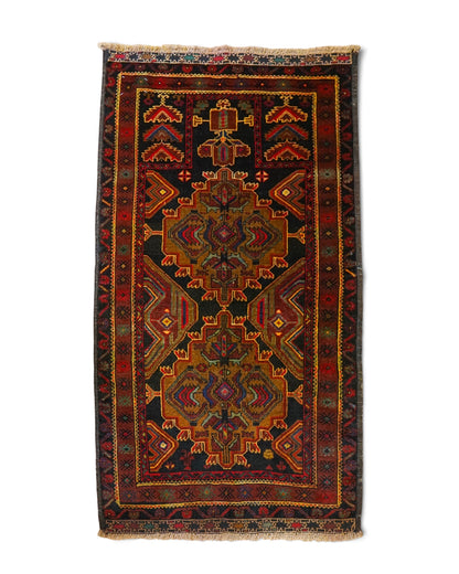  ペルシャバルーチ  ヴィンテージラグ  バ148×84cm