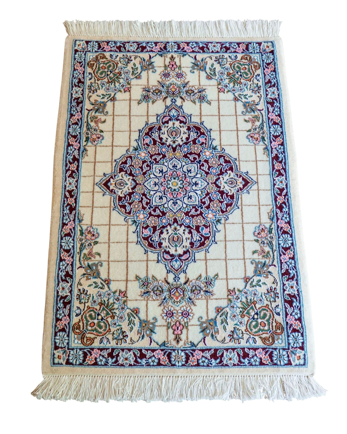  ペルシャ絨毯 ナイン産 94×65cm