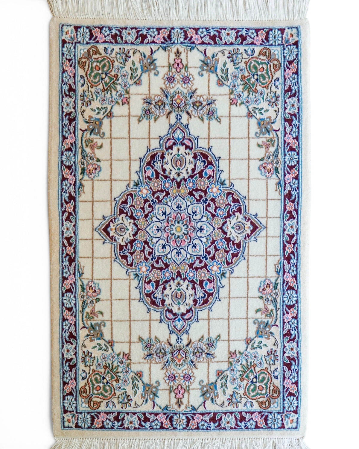  ペルシャ絨毯 ナイン産 94×65cm