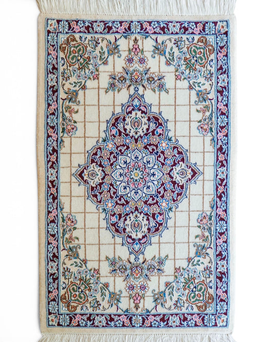  ペルシャ絨毯 ナイン産 94×65cm