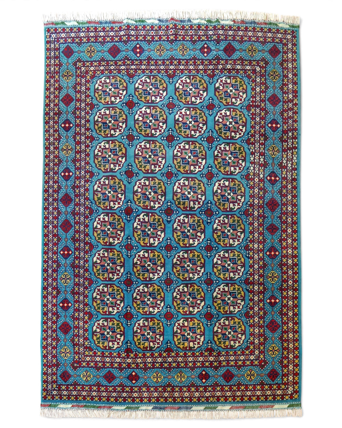  トルクメン ボハララグ 手織り絨毯　210×155cｍ