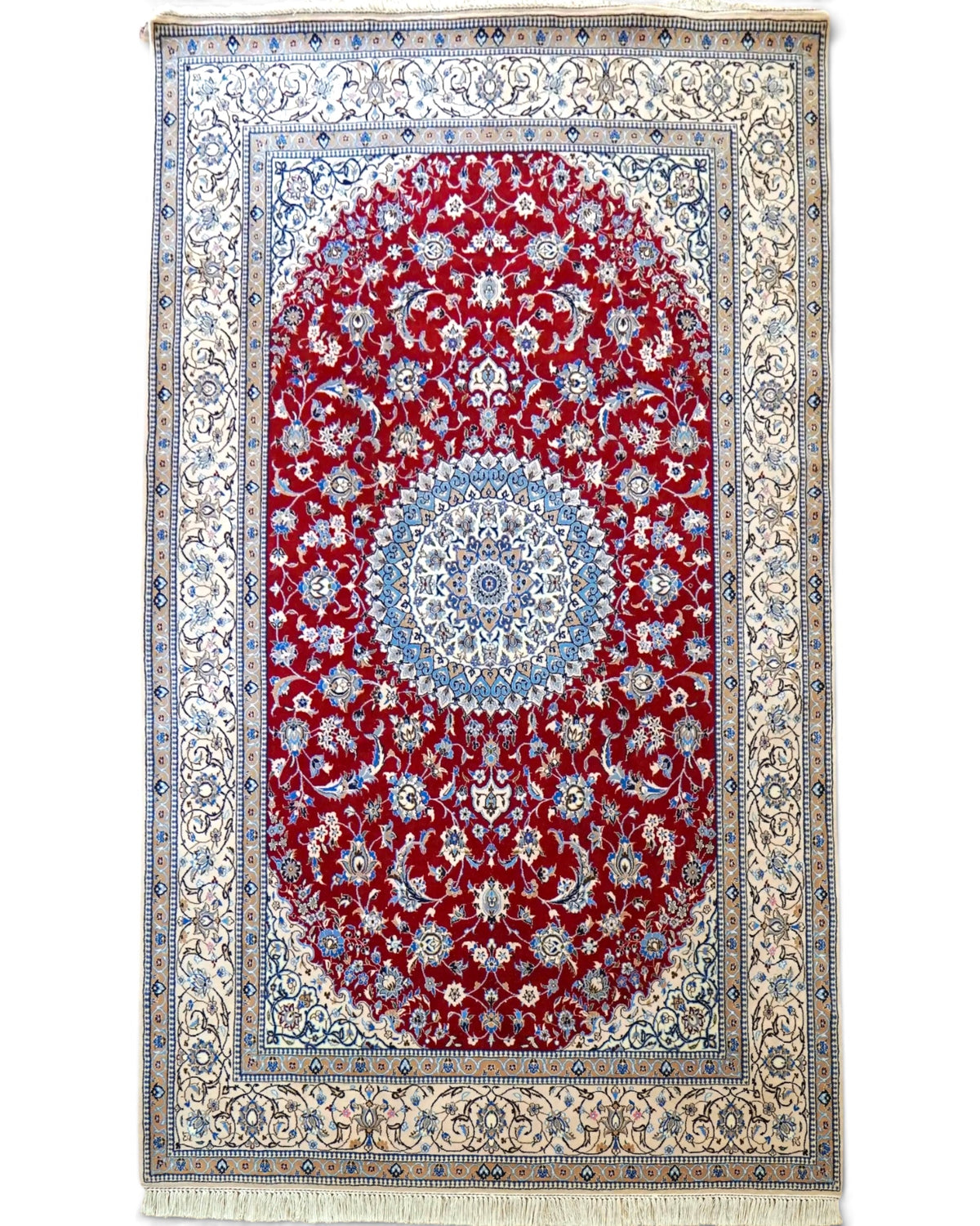  ナイン産ペルシャ絨毯 6La 237×146cm