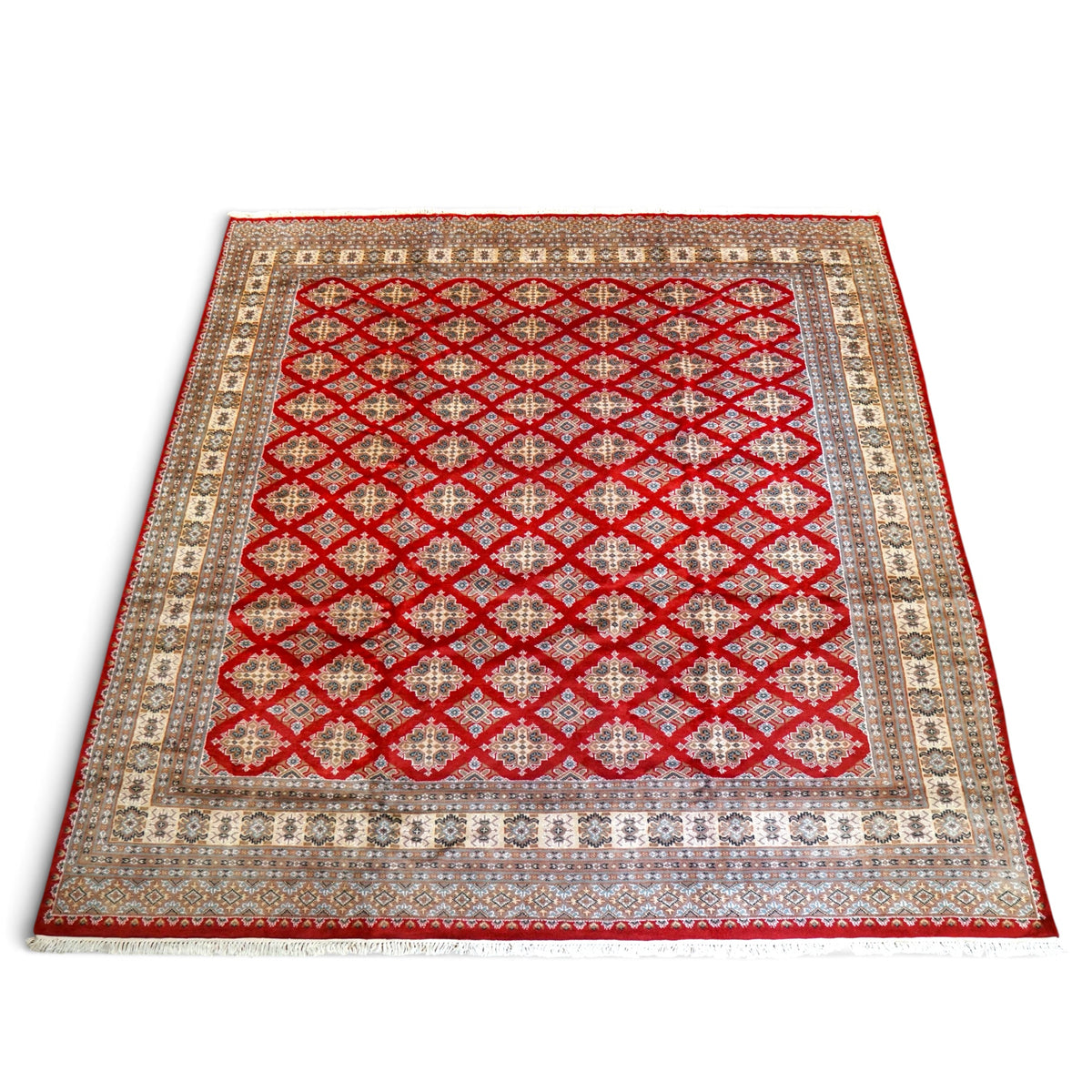  パキスタン手織り絨毯 ジャルダルデザイン 255×250cm