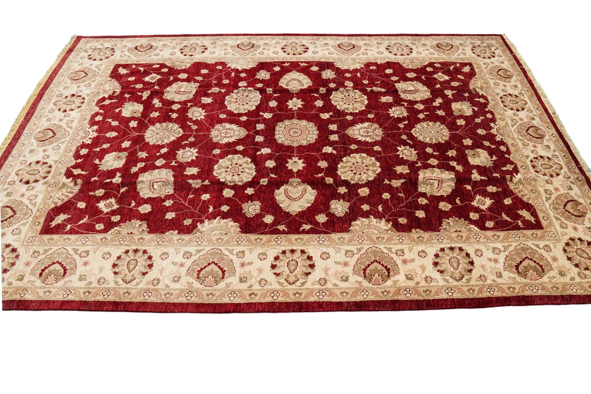  385×255cm パキスタン絨毯 ガゼニウール 手織り ダブルノット