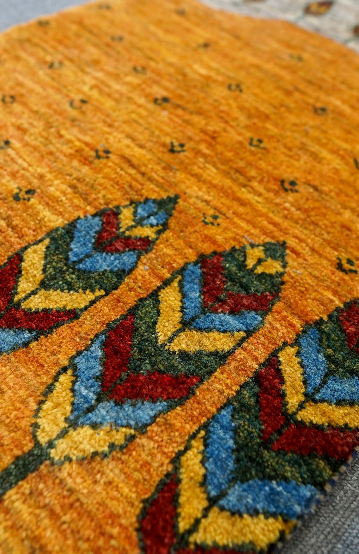 148×49cm【ペルシャ手織りカシュクリギャッベ] リズ バフト ギャッベ 手織り絨毯 Decorworks