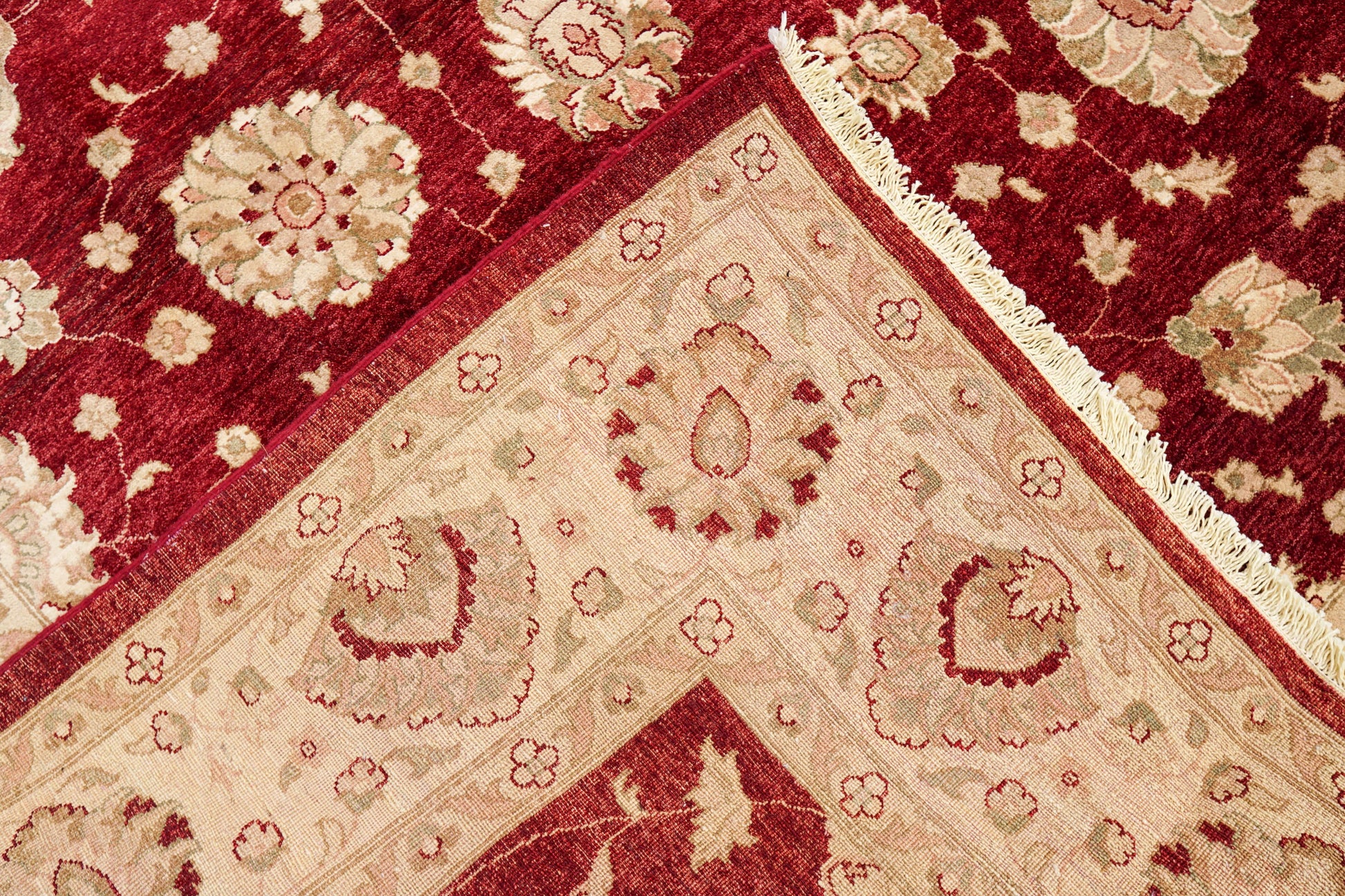  385×255cm パキスタン絨毯 ガゼニウール 手織り ダブルノット