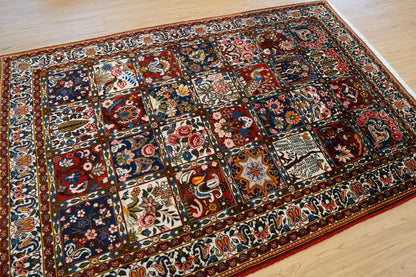  ペルシャ絨毯 バクティアリ産 202×136cm