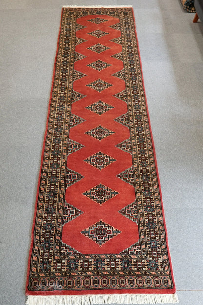 305×79cm   パキスタン手織り絨毯　ランナー Decorworks