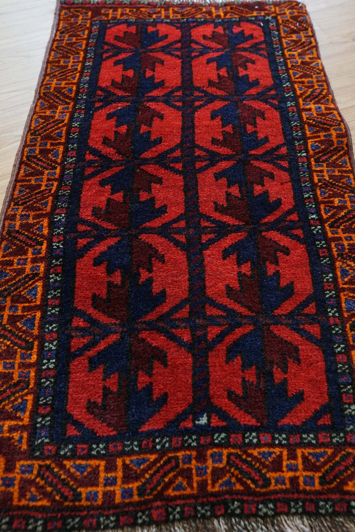  トライバルラグ バルーチ族 82×48cm ヴィンテージ ラグ