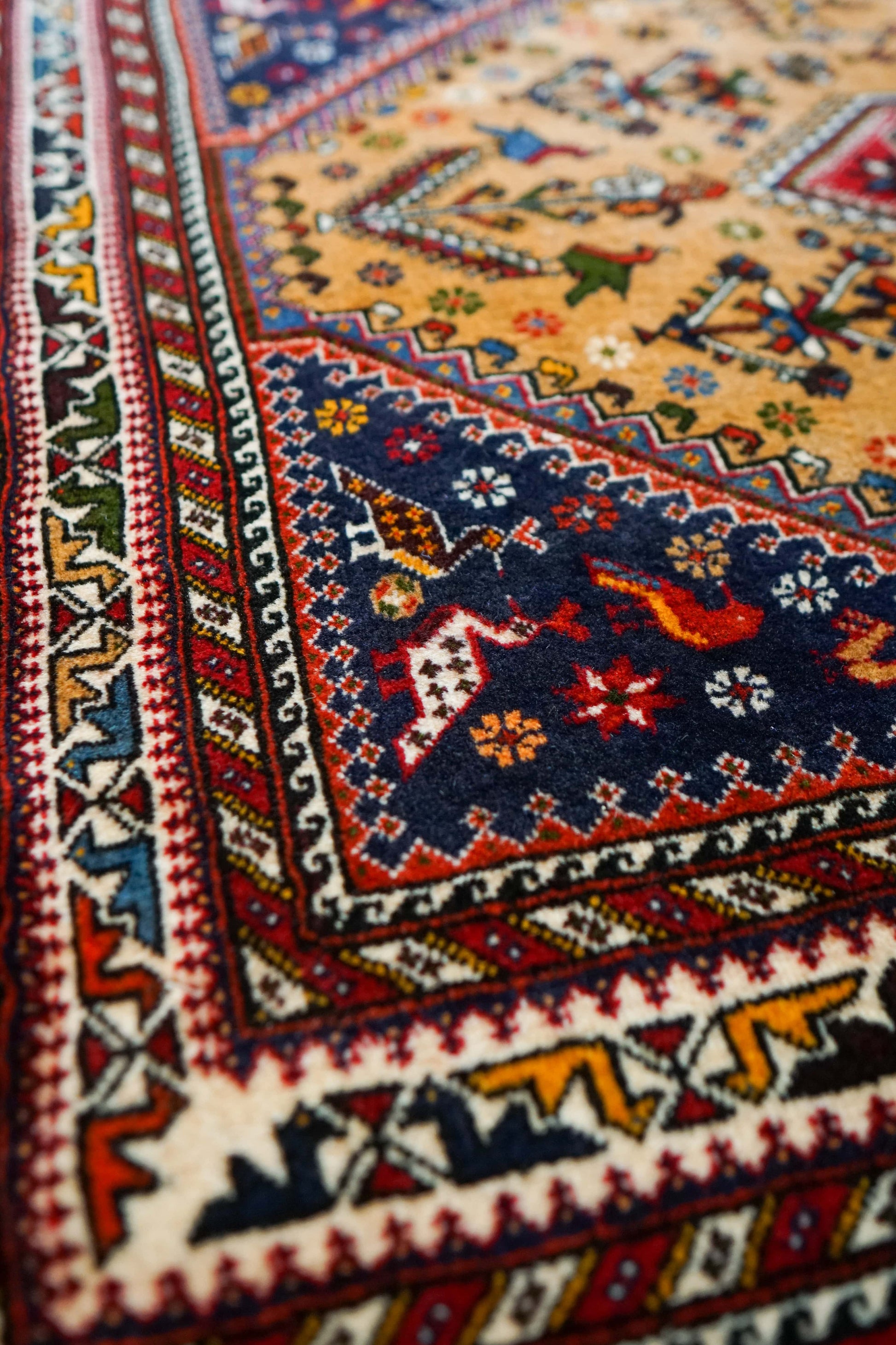 Collection ペルシャ手織り絨毯 アバデ 150×100cm Fine Quality トライバルウールラグ