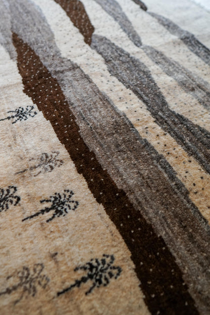  200×159cm ペルシャ絨毯 手織りギャッベアマレ族ギャベ