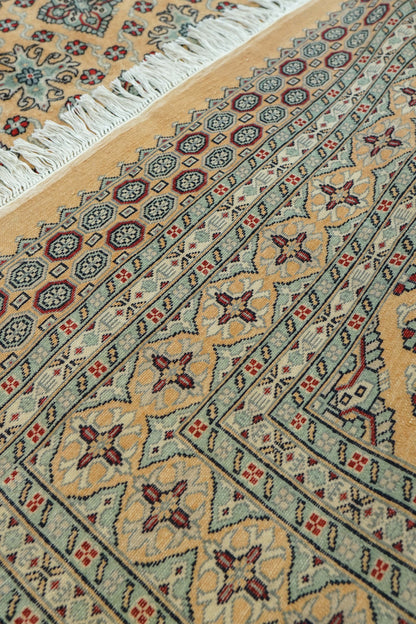  パキスタン手織り絨毯 ジャルダール柄 250×206cm｜ニュージーランド産メリノウール使用 ハンドノット