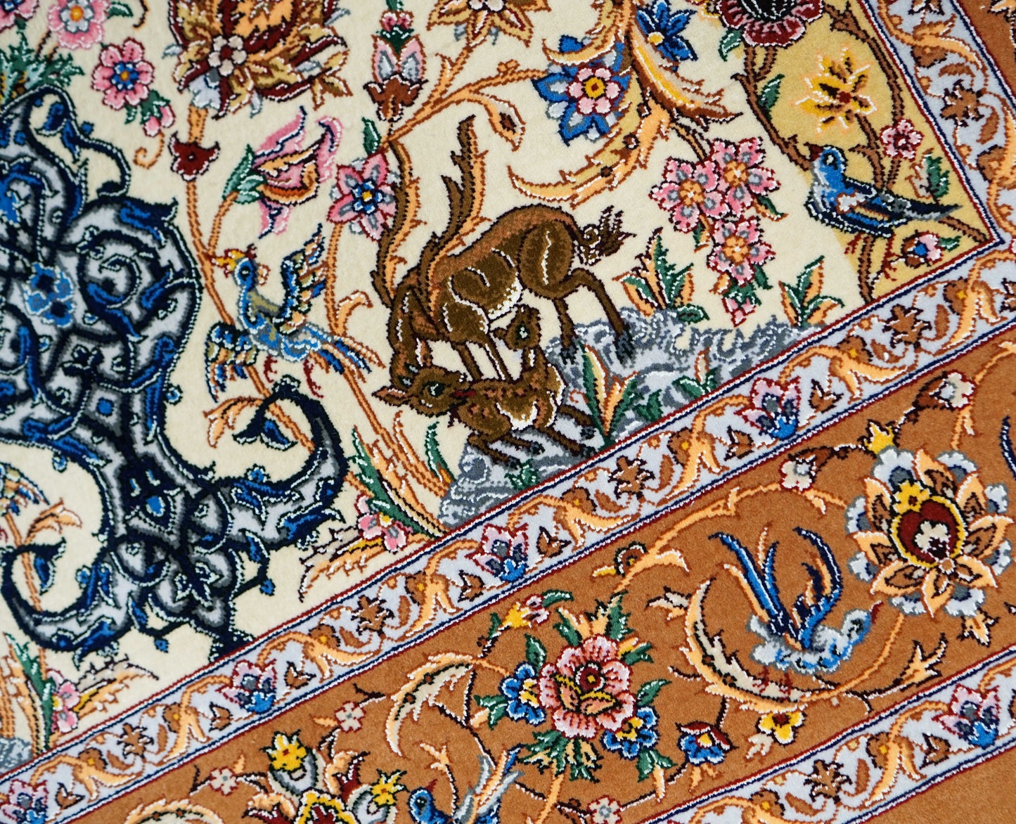 ペルシャ絨毯イスファハン サハラク房 163×110cm