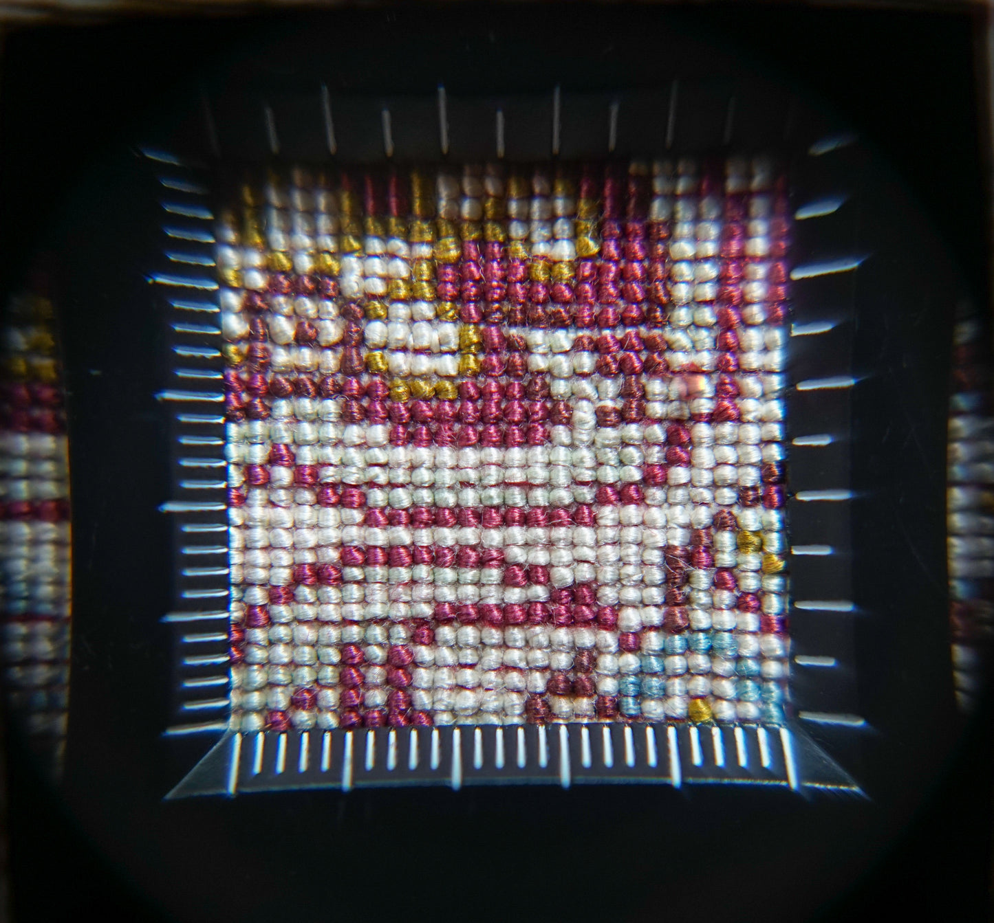  ペルシャ絨毯 クム産 シルク100％ 手織り 91×58cm｜モサビ工房