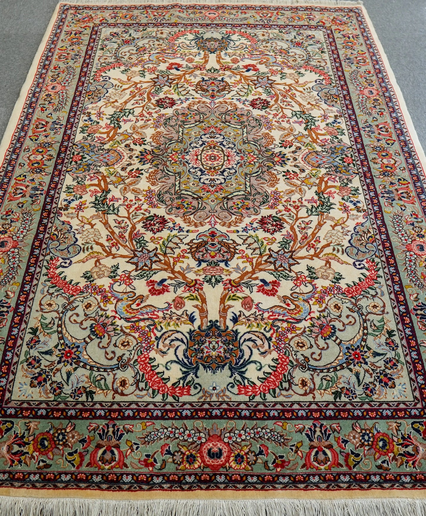 200×135cm　 ペルシャサルーク総手織り絨毯 Decorworks