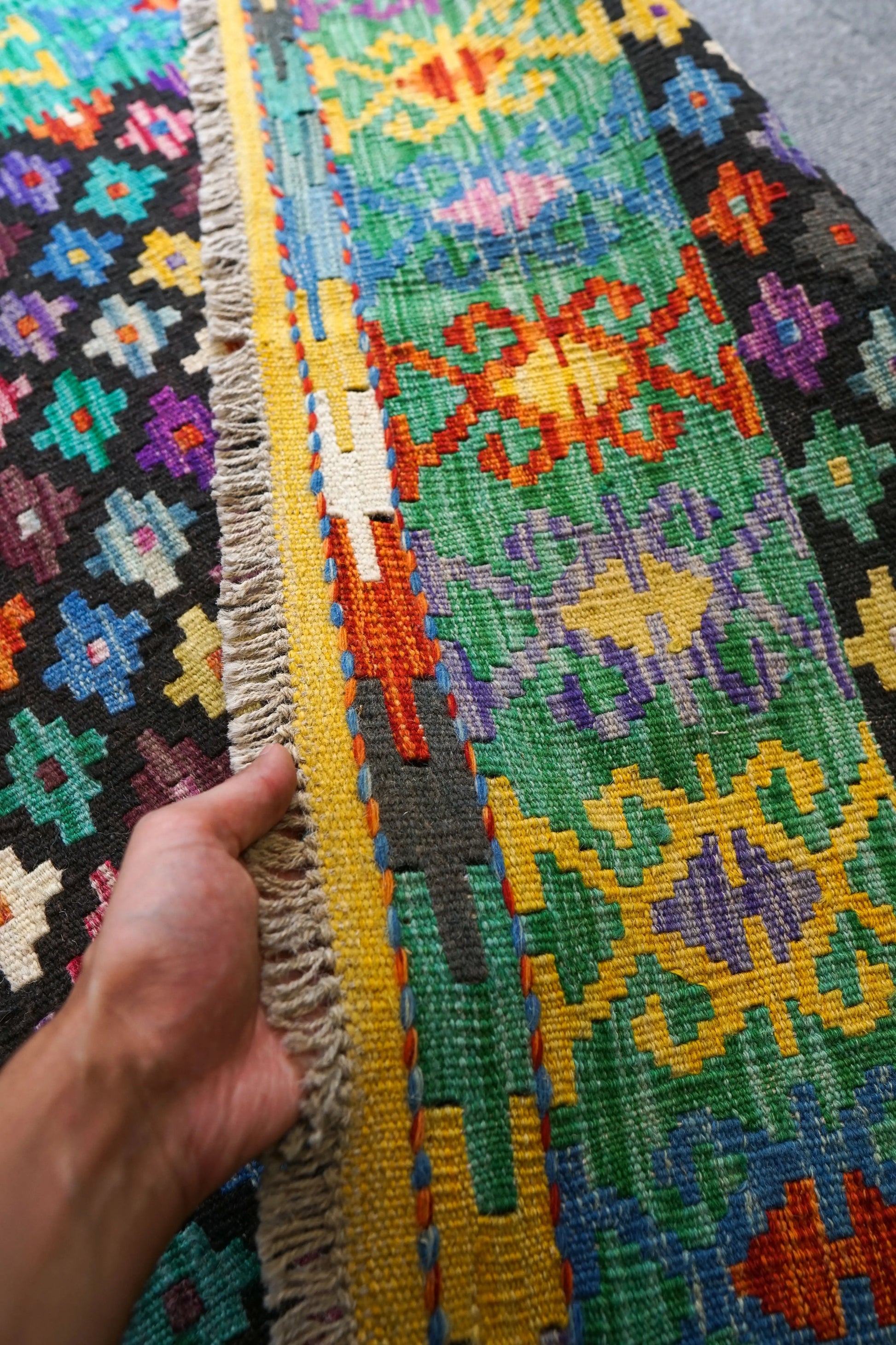 149×102cm　　アフガニスタン手織りキリム　　　 Decorworks