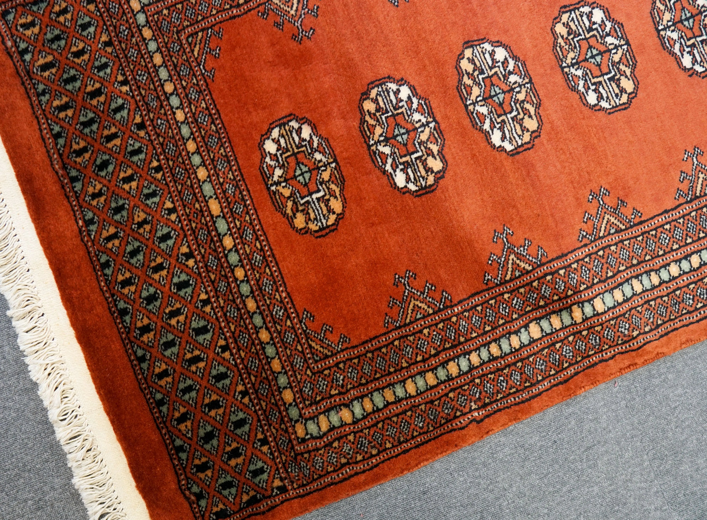 256×78cm パキスタン手織り絨毯 トルクメン ボハララグ Decorworks