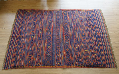  ペルシャ 手織りキリム トラバルラグ 144×94cm