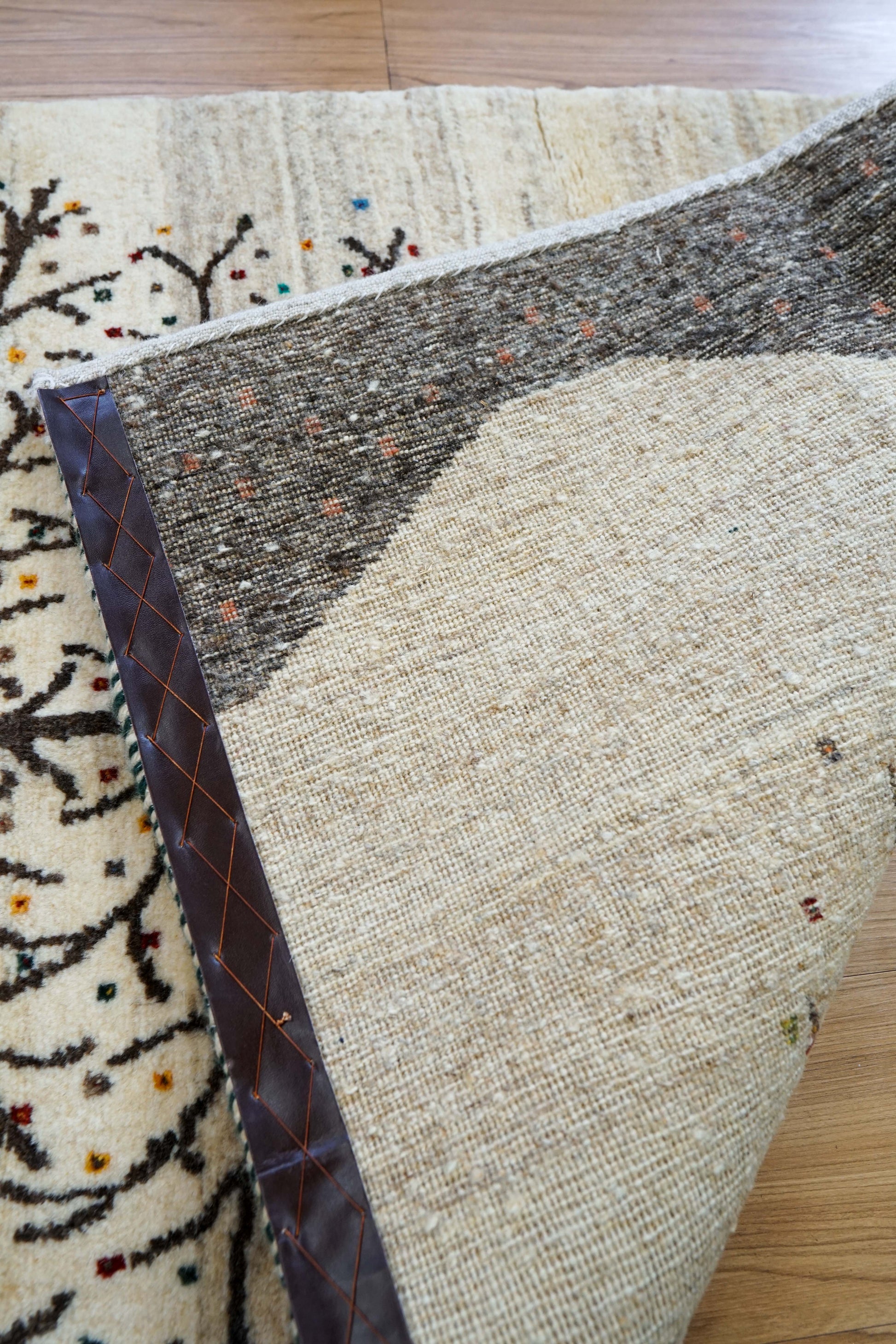  ペルシャギャッベ 手織り カシュクリギャベ 141×86cm