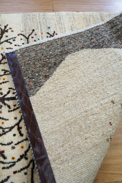  ペルシャギャッベ 手織り カシュクリギャベ 141×86cm