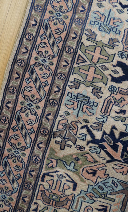  パキスタン手織り絨毯 トライバルラグ 160×98cm ウール