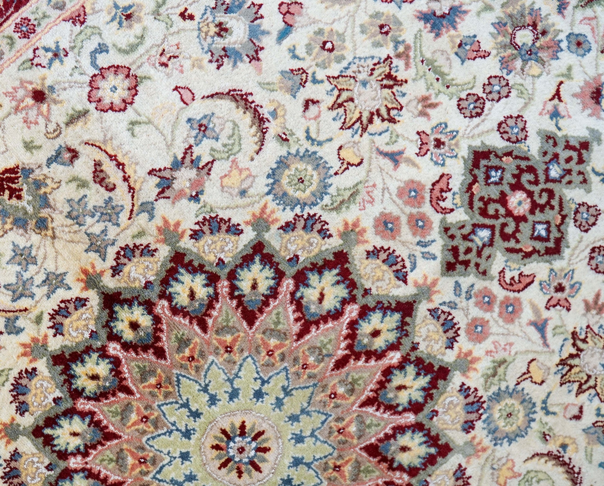  ペルシャ絨毯 オリエンタルラグ 242×154cm 手織り メダリオン柄