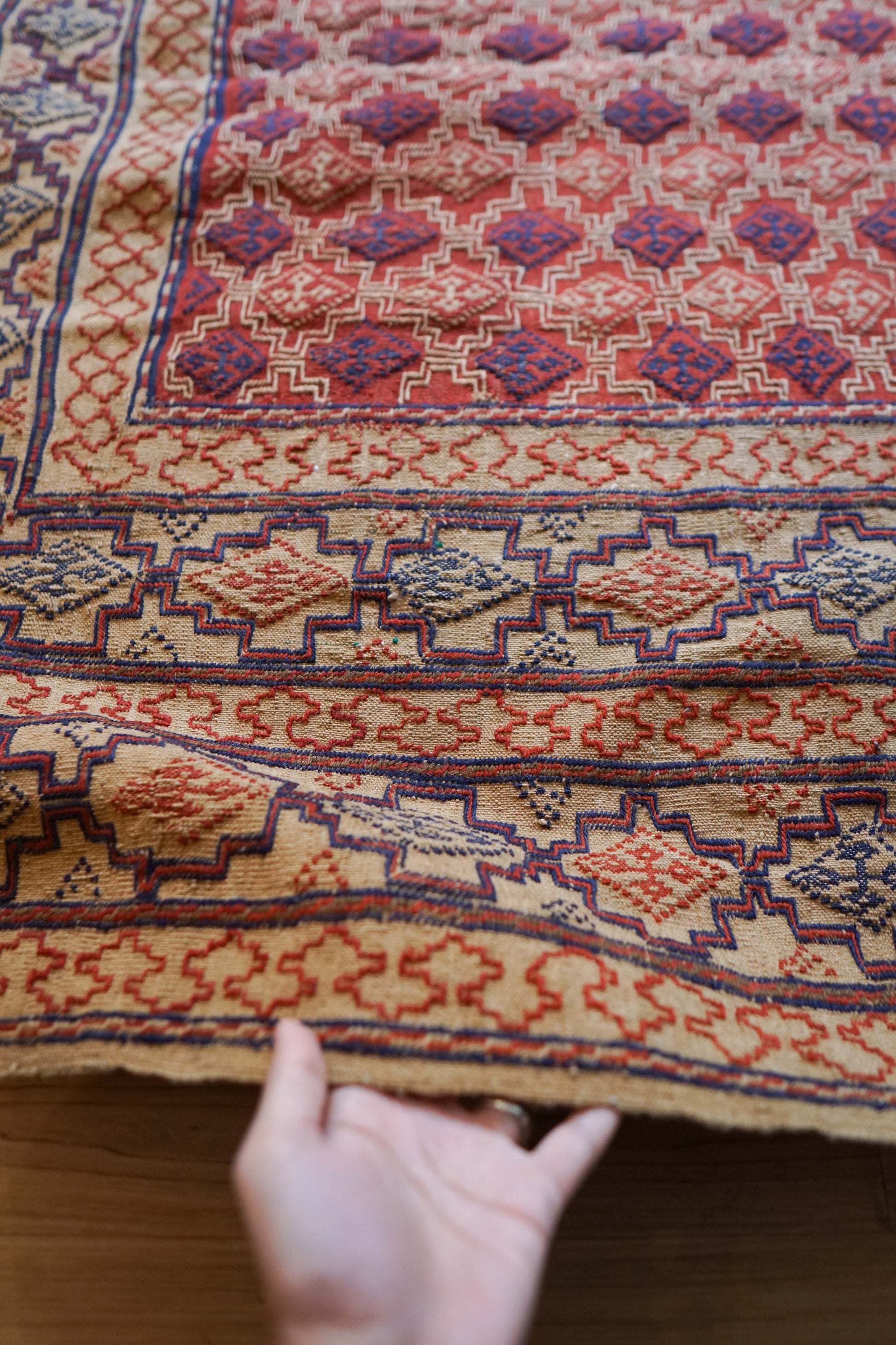  ペルシャ手織りオールドキリム  184×150cm