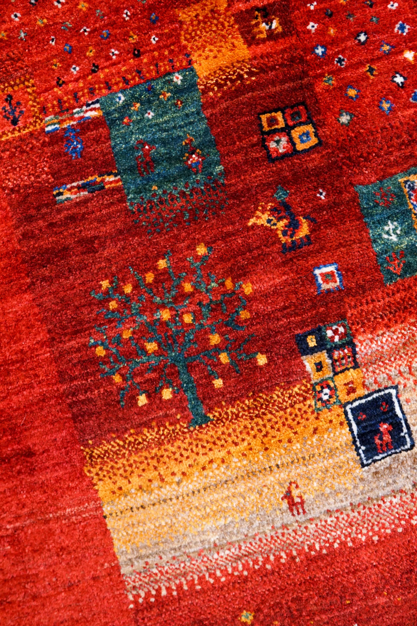 ペルシャ絨毯 カシュクリ ギャッベ リズバフトギヤべ 240×172cm