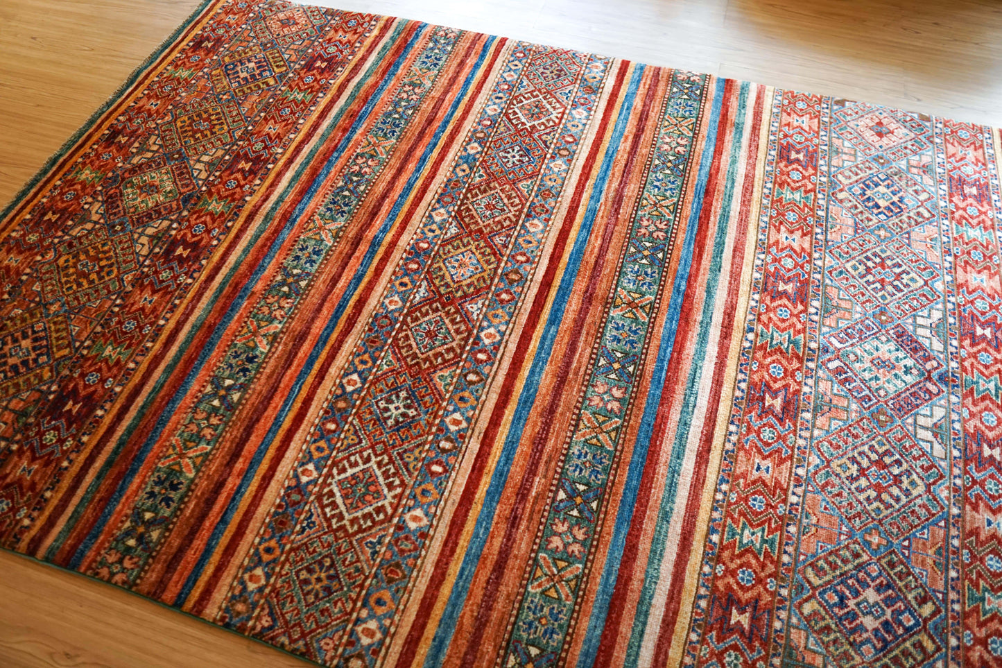 Collection アフガニスタン ガズニーウール 絨毯 206×145cm　トライバルラグ