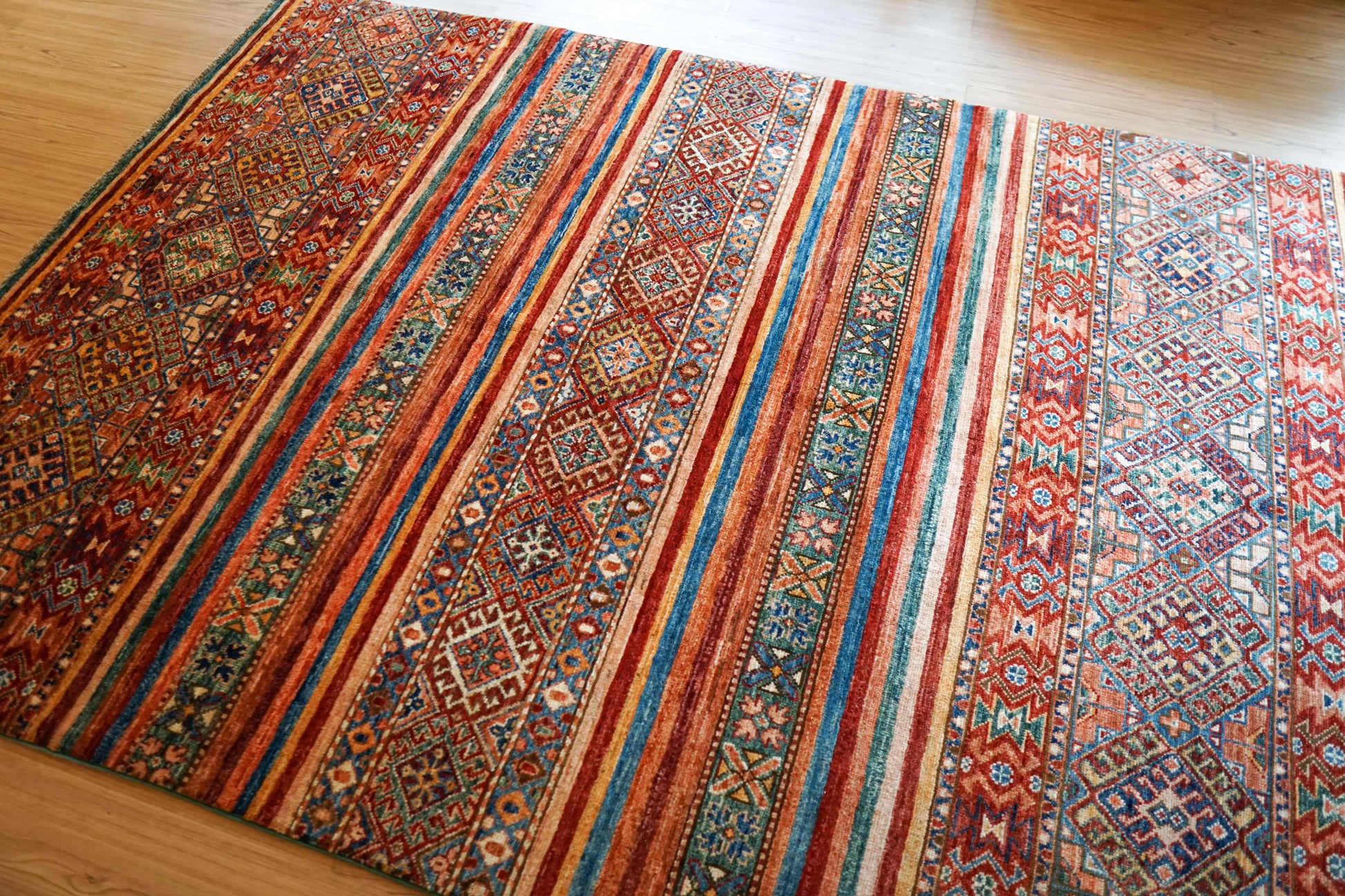 Collection アフガニスタン ガズニーウール 絨毯 206×145cm　トライバルラグ