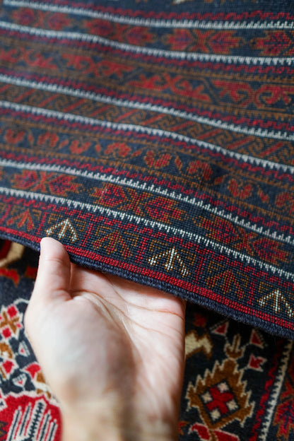  アフガニスタン手織り絨毯 ビルジククオリティ 292×89cm