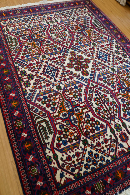 手織りペルシャ絨毯 メイメ産 オールド157×110cm