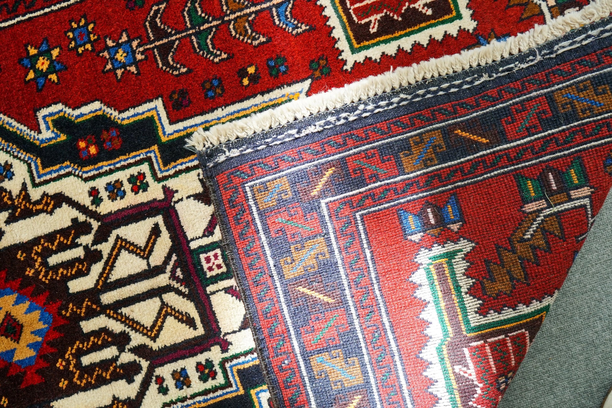 163×95cm ペルシャ 絨毯 バルーチ 手織り トライバルラグ Decorworks