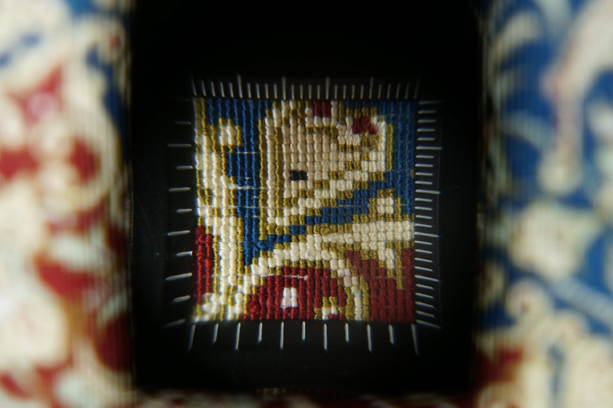 ペルシャ絨毯 クム産 シルク100％ 114×75cm  ラジョルヂ工房