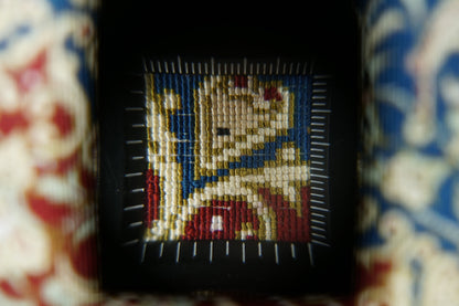  ペルシャ絨毯 クム産 シルク100％ 114×75cm  ラジョルヂ工房