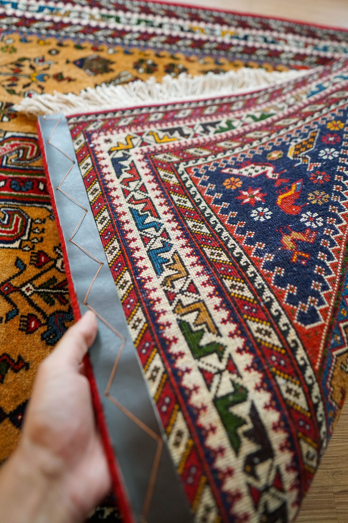 Collection ペルシャ手織り絨毯 アバデ 150×100cm Fine Quality トライバルウールラグ