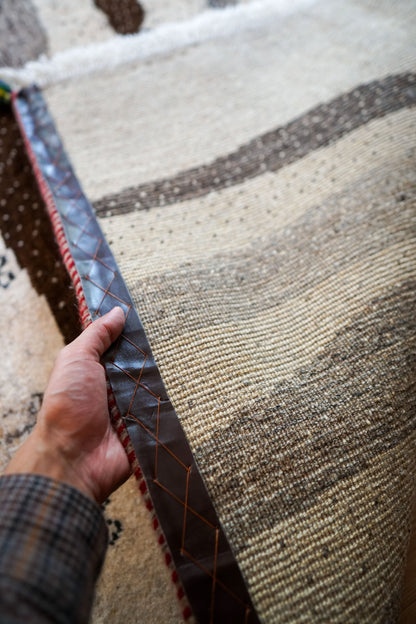  200×159cm ペルシャ絨毯 手織りギャッベアマレ族ギャベ