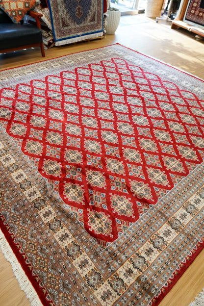  パキスタン手織り絨毯 ジャルダルデザイン 255×250cm