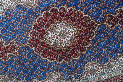 120×82cm 手織り ペルシャ絨毯 タブリーズ産　50RAJ