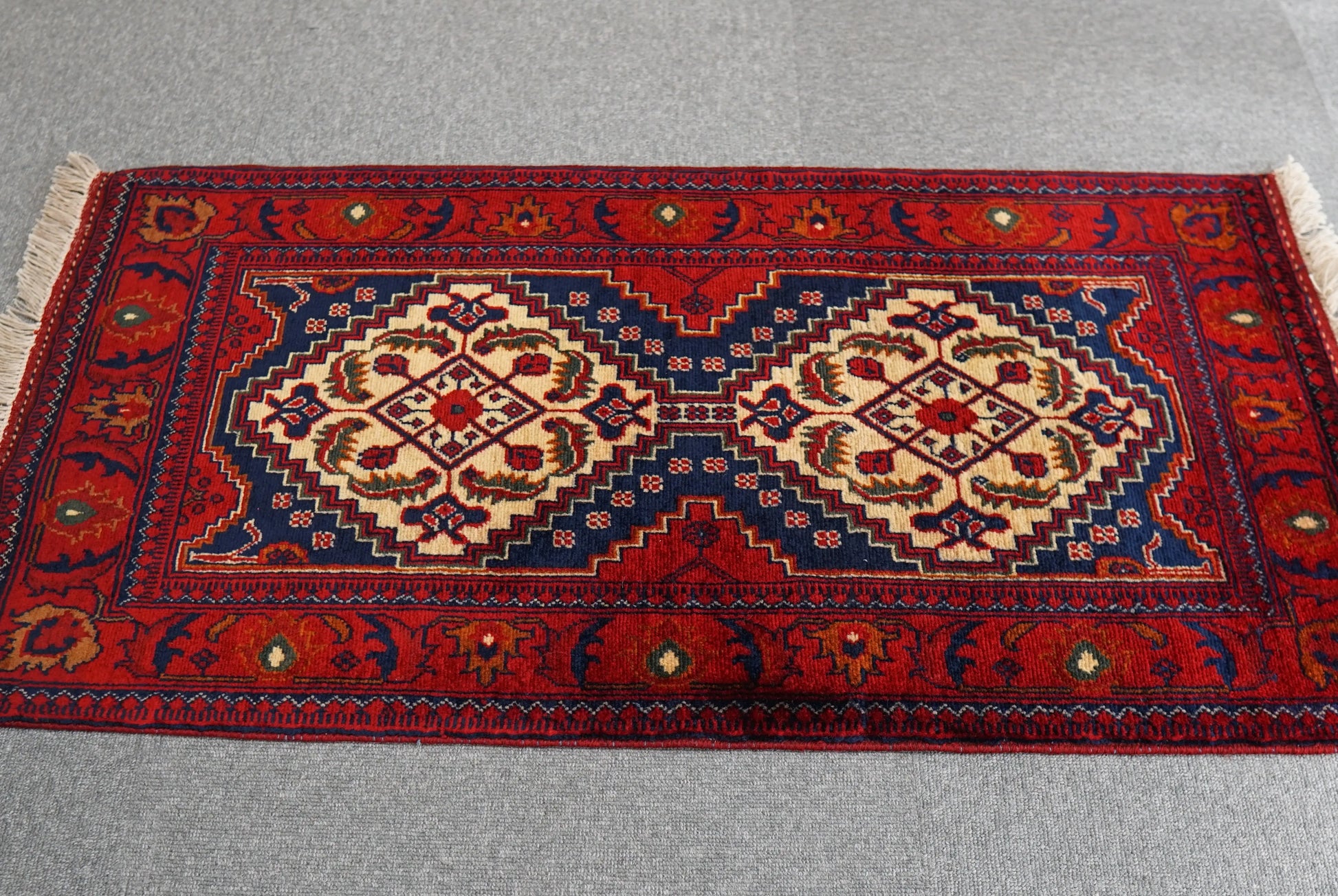 106×53cm アフガン手織り絨毯 カールモハメディ Decorworks