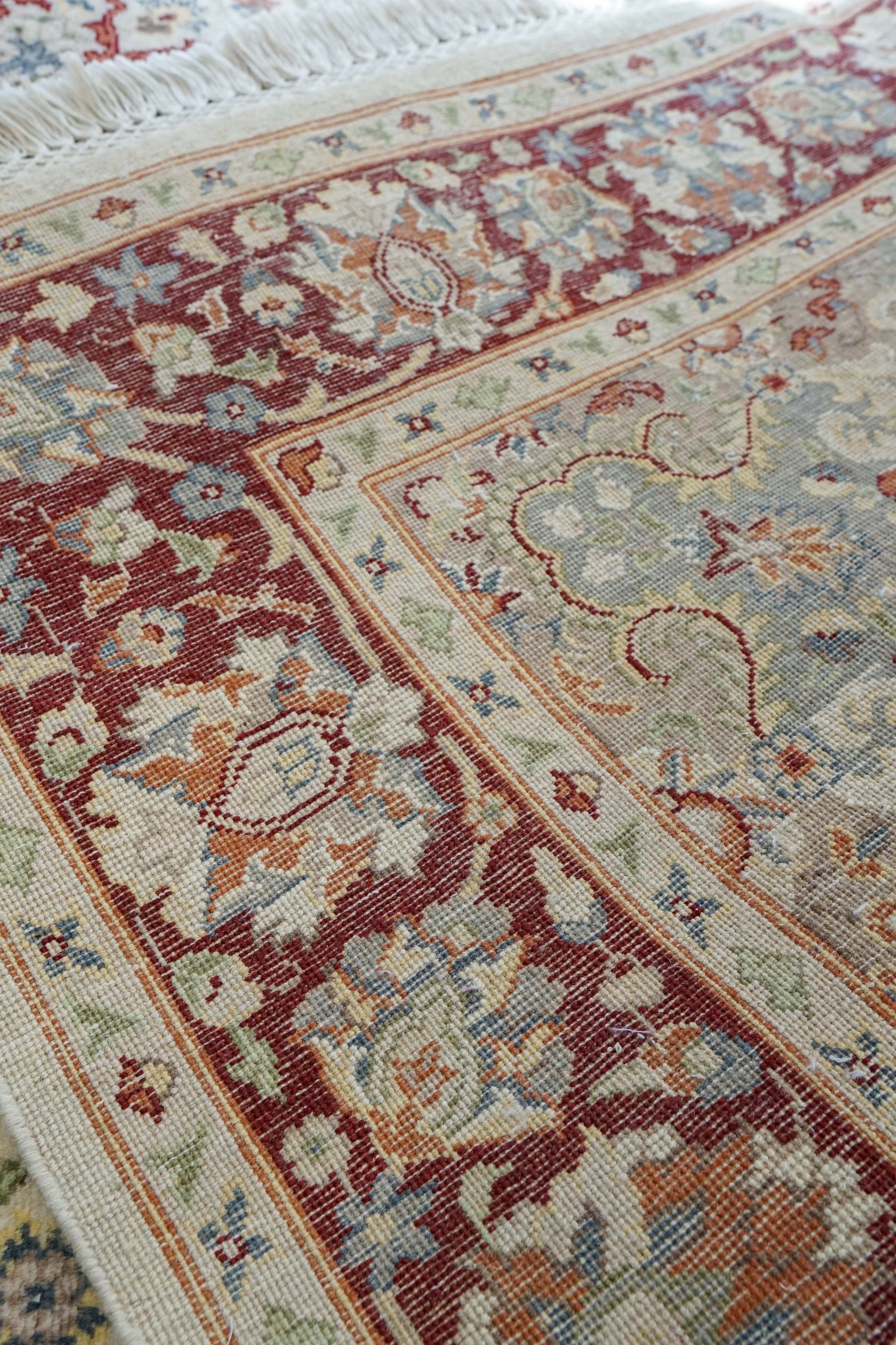  手織りペルシャ絨毯 オリエンタルラグ 228×144cm