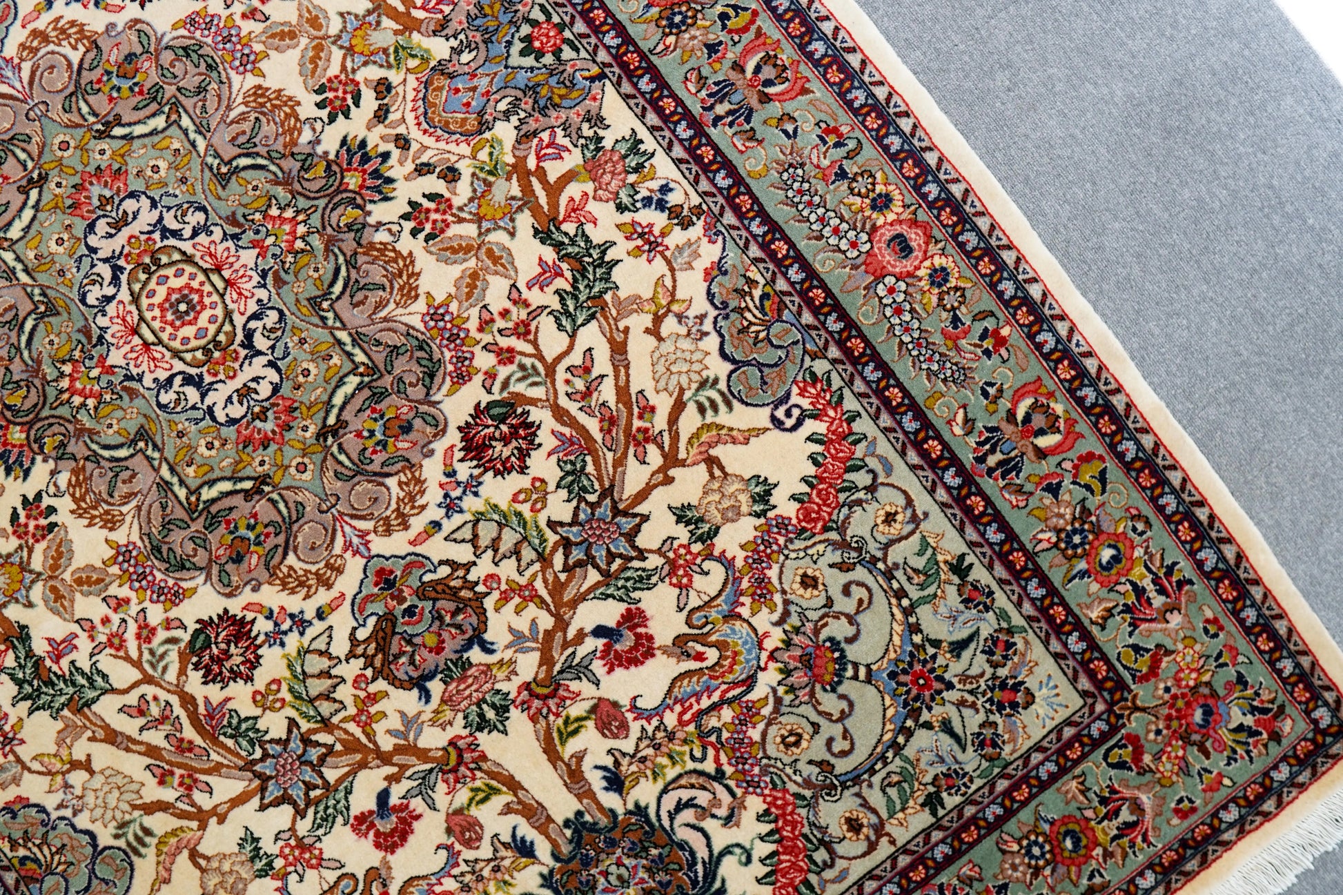 200×135cm　 ペルシャサルーク総手織り絨毯 Decorworks