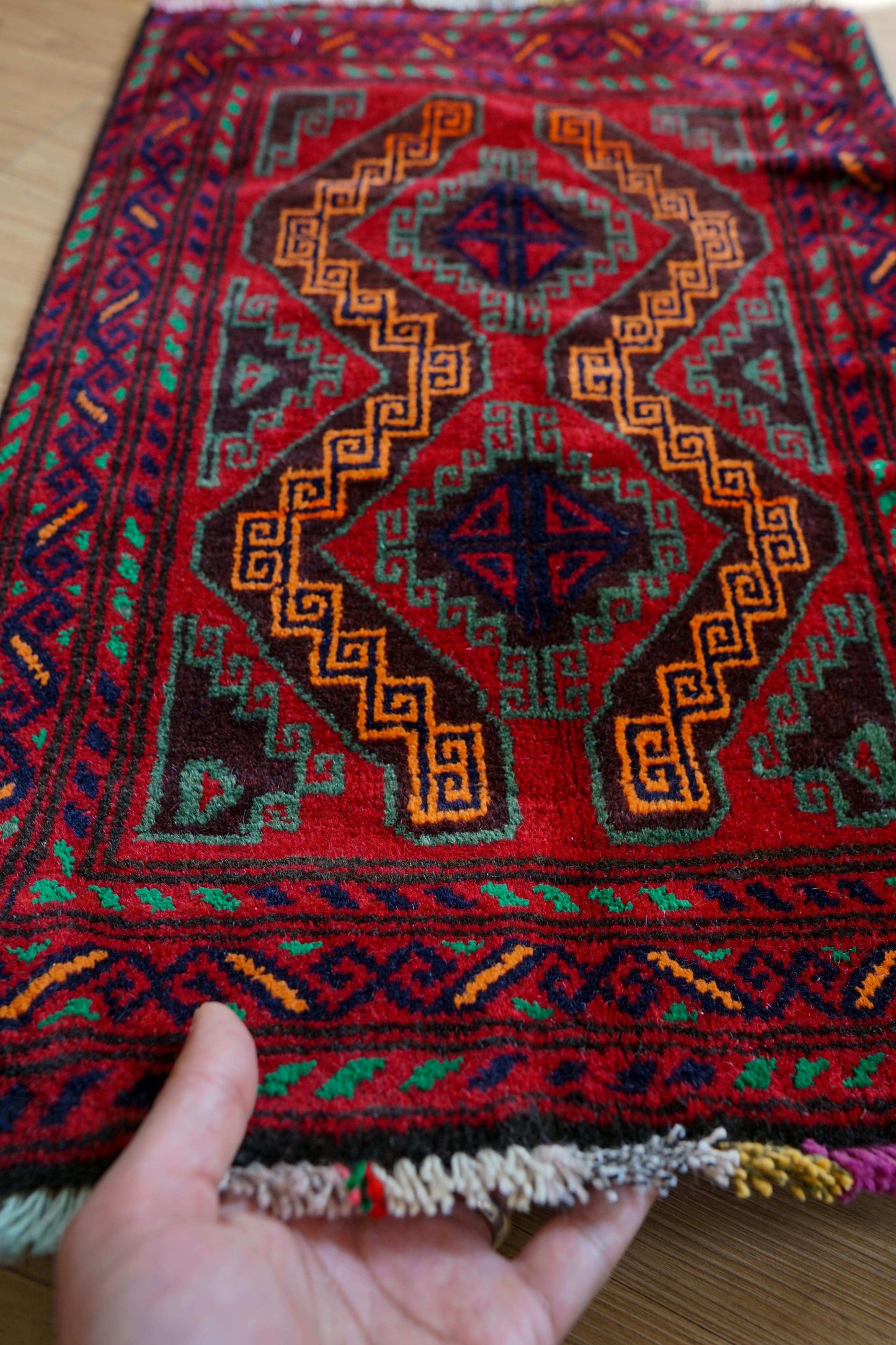 Tribal Rug, Vintage Rug, Baluch, 68x47cm, Persian Rug, Entry Mat Size