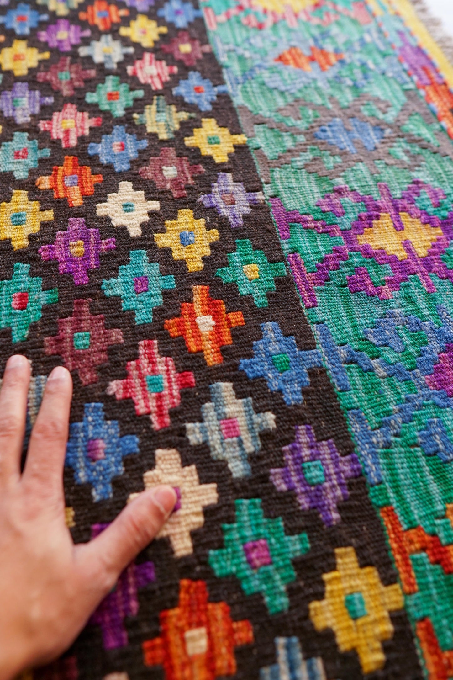  149×102cm　　アフガニスタン手織りキリム　　　