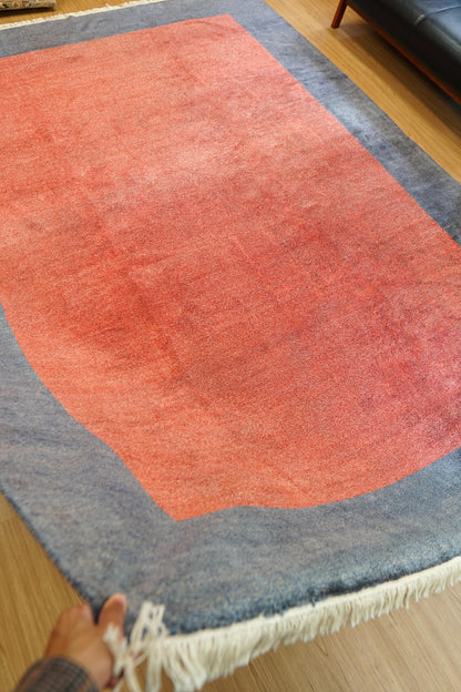 Collection パキスタン手織りギャッベ 303×223cm 高密度ノット仕上げ モダンデザイン ウールラグ